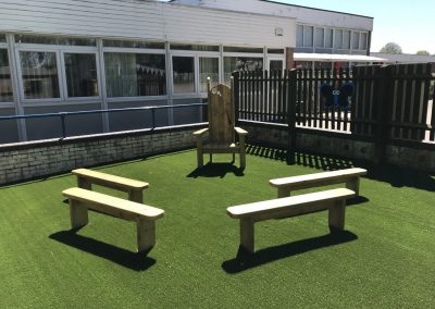 Story Time Seating with Play Carpet