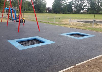 Sunken Trampolines with Wetpour Safety Surfacing