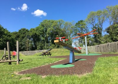 Boned Rubber Mulch Play Area