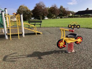 Calow Play Area Refurbishment Safety Surfacing Bonded Rubber Mulch