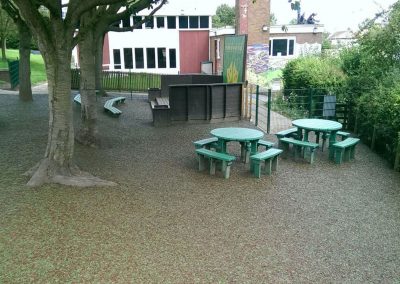 Boned Rubber Mulch Play Area School