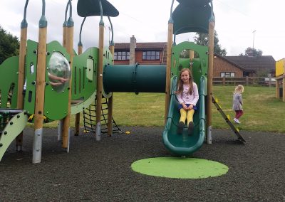 Boned Rubber Mulch Play Area